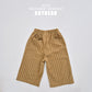 (Pre-order) Soybean Kids - Button Stripe Wide Pants 버튼트렁크팬츠 (2 Colors)