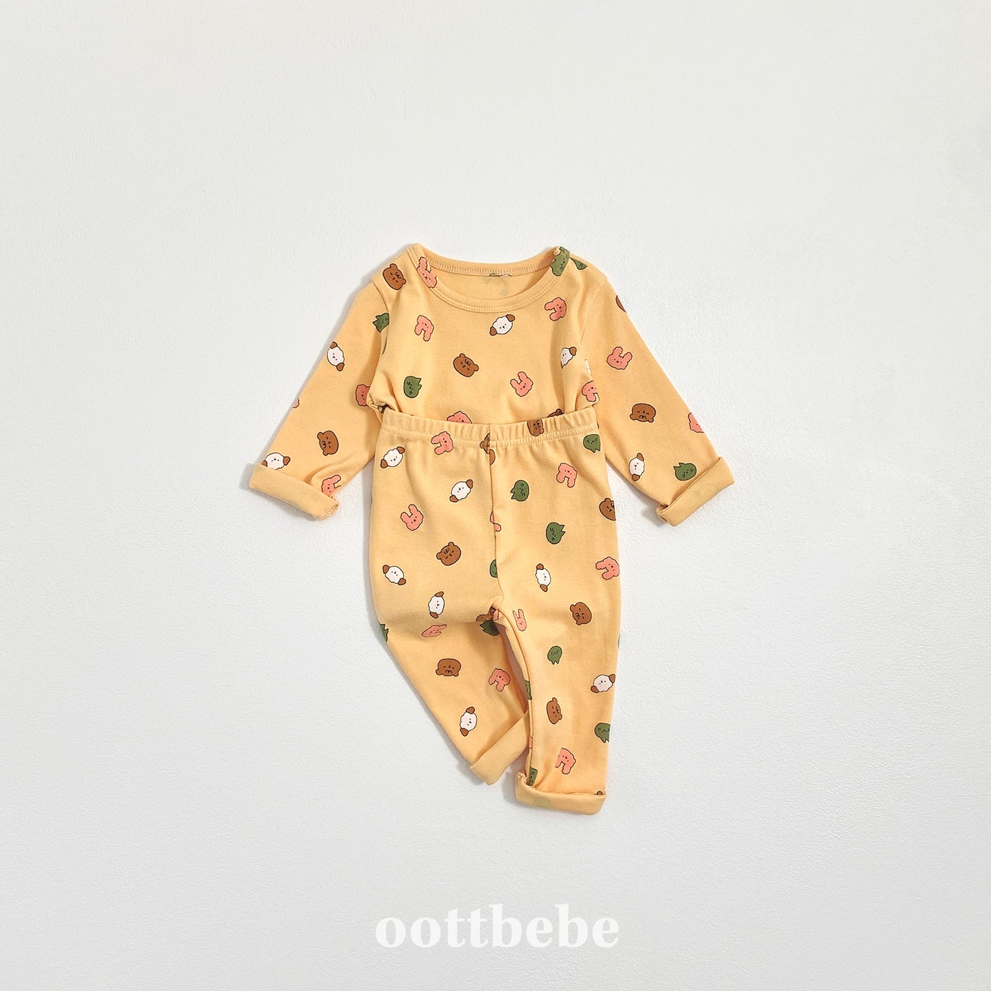 (Pre-order) OOTTBEBE Winter - Yum Yum Friends Homewear 얌얌친구실내복 (3 Colors)
