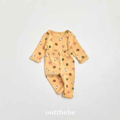 (Pre-order) OOTTBEBE Winter - Yum Yum Friends Homewear 얌얌친구실내복 (3 Colors)