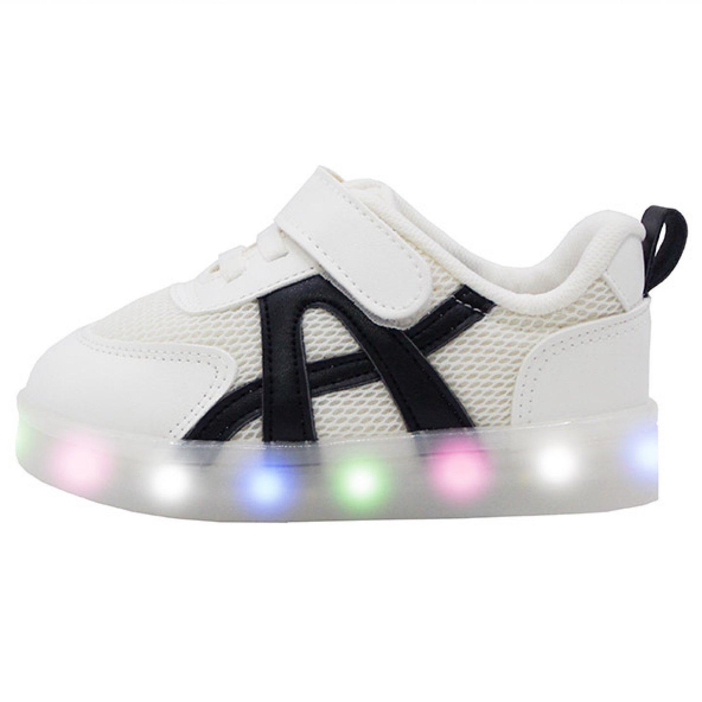 (Pre-order) KoongsKoongs Kids’ Bread LED Light-up Sneakers (Ink Black)
