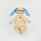 (Pre-order) OOTTBEBE Spring - Modal Heart Romper & Bunny Ear Bonnet Set 모달하트전신슈트+토끼보넷 (4 Colors)