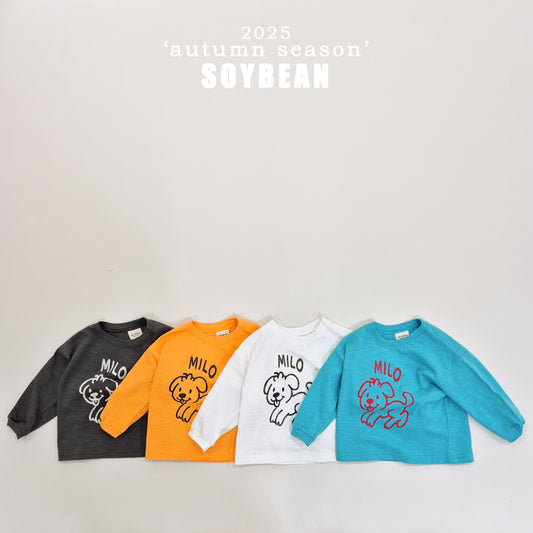 (Pre-order) Soybean Kids - Milo Slub Tee 마일로슬라브티 (4 Colors)