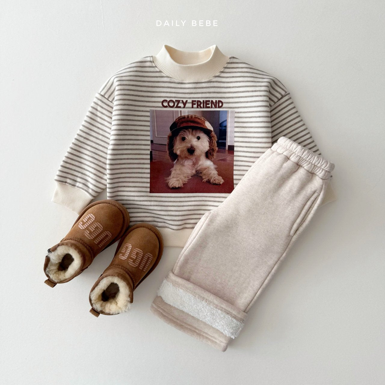 (Pre-order) Daily Bebe - Kids' Extreme Winter Fleece Pants 한파팬츠 (3 Colors)