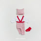 (Pre-order) OOTTBEBE Spring - Say OOTT Stripe Suspender Leggings 세이오뜨멜빵레깅스 (4 Colors)