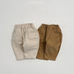 (Pre-order) OOTTBEBE - Stitch Detail Fleece Pants 피치배색스티치팬츠 (기모안감) (2 Colors)