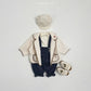 (Pre-order) OOTTBEBE - Velour Overall Pants 벨로아멜빵팬츠 (2 Colors)