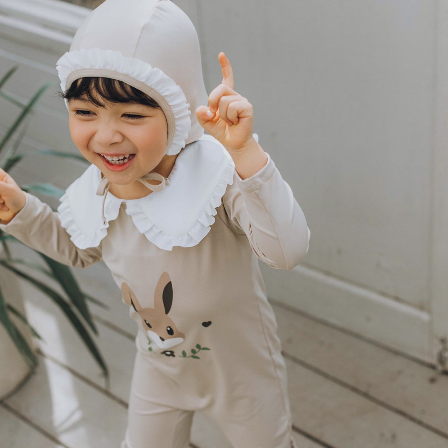 (Pre-order) KoongsKoongs Kids’ Premium All-in-One Rash Guard (Rabbit)