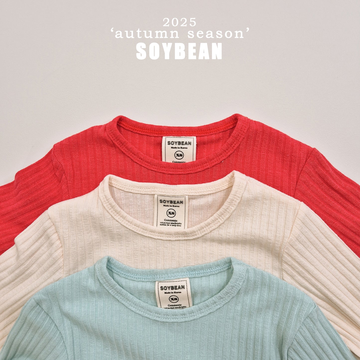 (Pre-order) Soybean Kids - Slim Jelly Tee 슬림젤리티 (3 Colors)