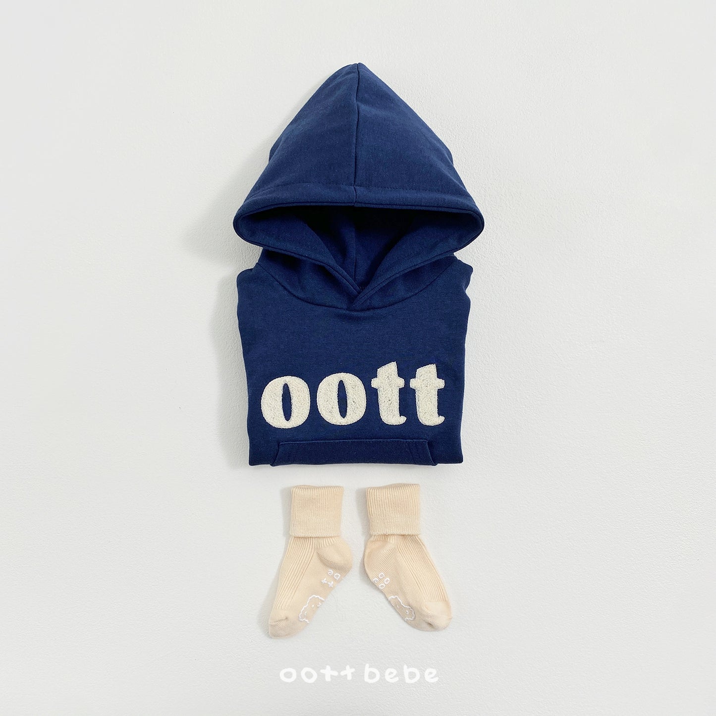 (Pre-order) OOTTBEBE Spring - Bouclé Hoodie Romper 댄디부클후드슈트 (2 Colors)