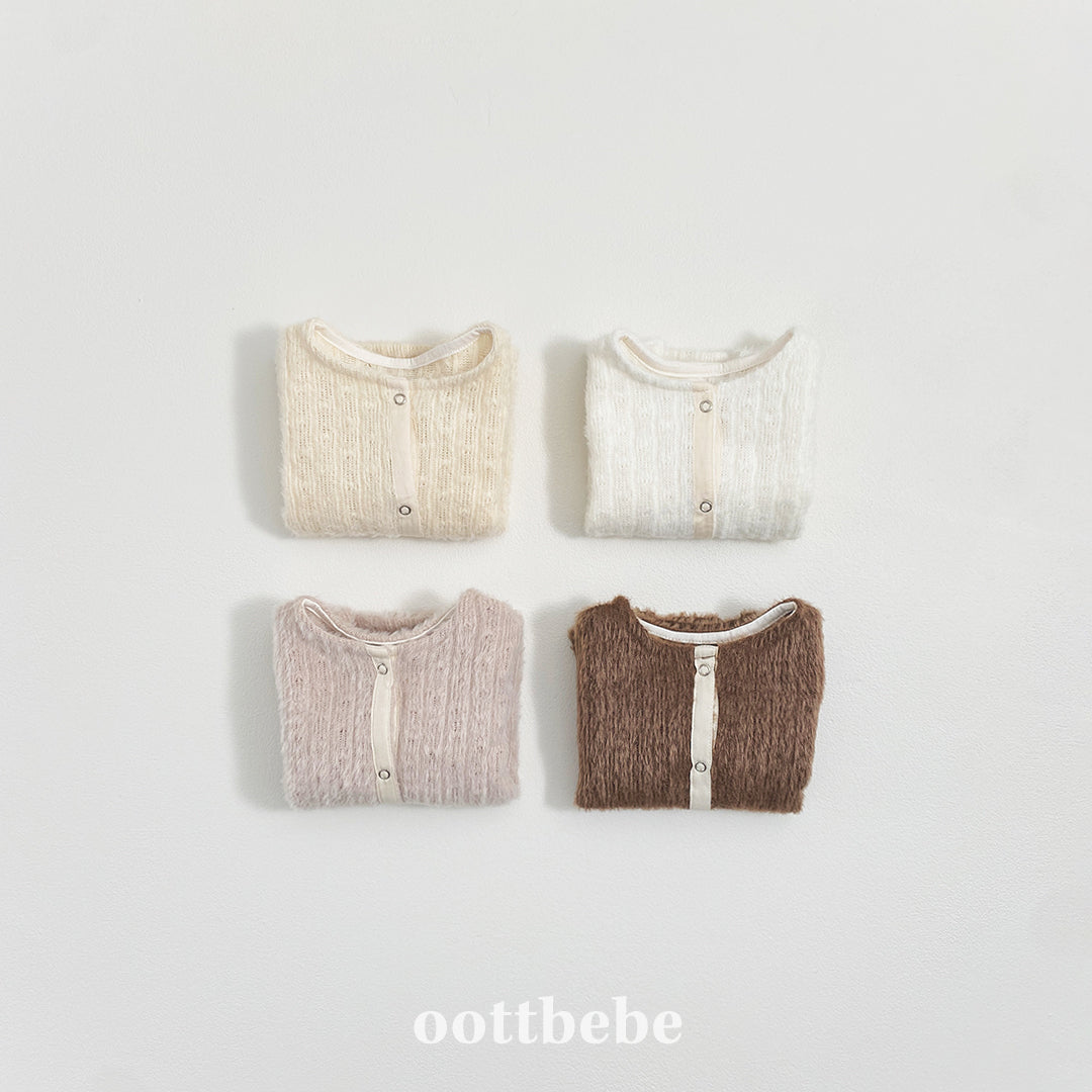 (Pre-order) OOTTBEBE Winter - Hazelnut Cardigan 헤이즐넛가디건 (4 Colors)
