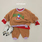 (Pre-order) Soybean Kids Winter - Baby Polar Bear Fleece Top & Bottom Set 아기백곰플리스상하복 (2 Colors)