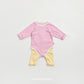 (Pre-order) OOTTBEBE Spring - Picnic Modal Ribbed Romper & Leggings Set 피크닉슈트세트 (3 Colors)