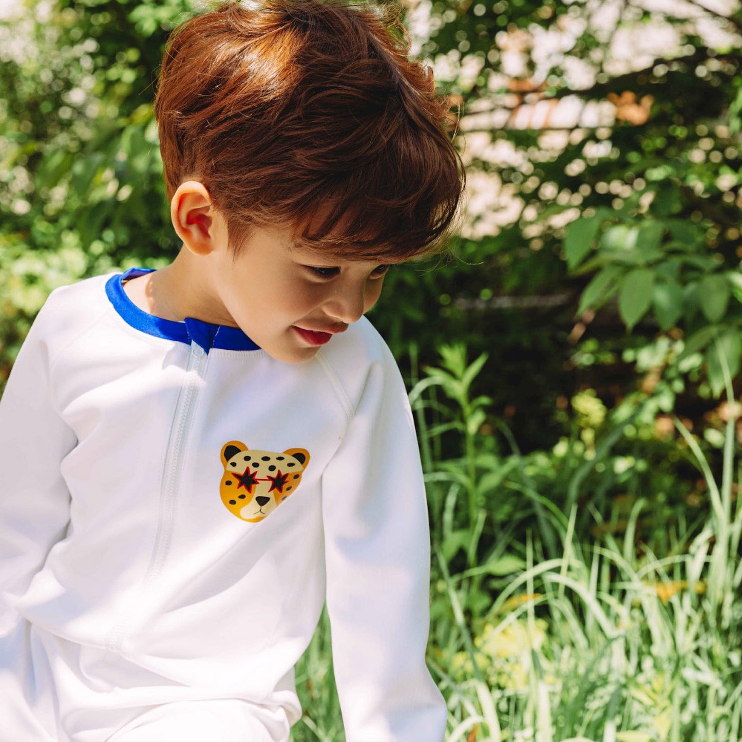 (Pre-order) KoongsKoongs Kids’ Premium Tok Tok Warm All-in-One Rash Guard (Cheetah)