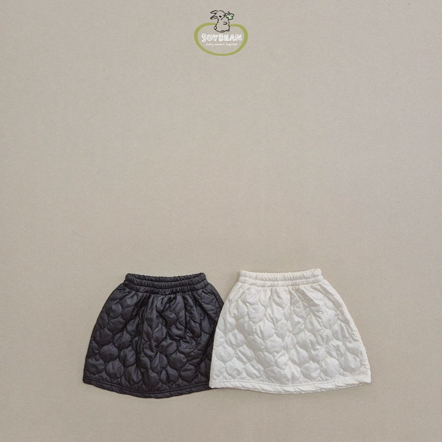 (Pre-order) Soybean Kids - Quilted Puffer Skirt 패딩스커트 (2 Colors)