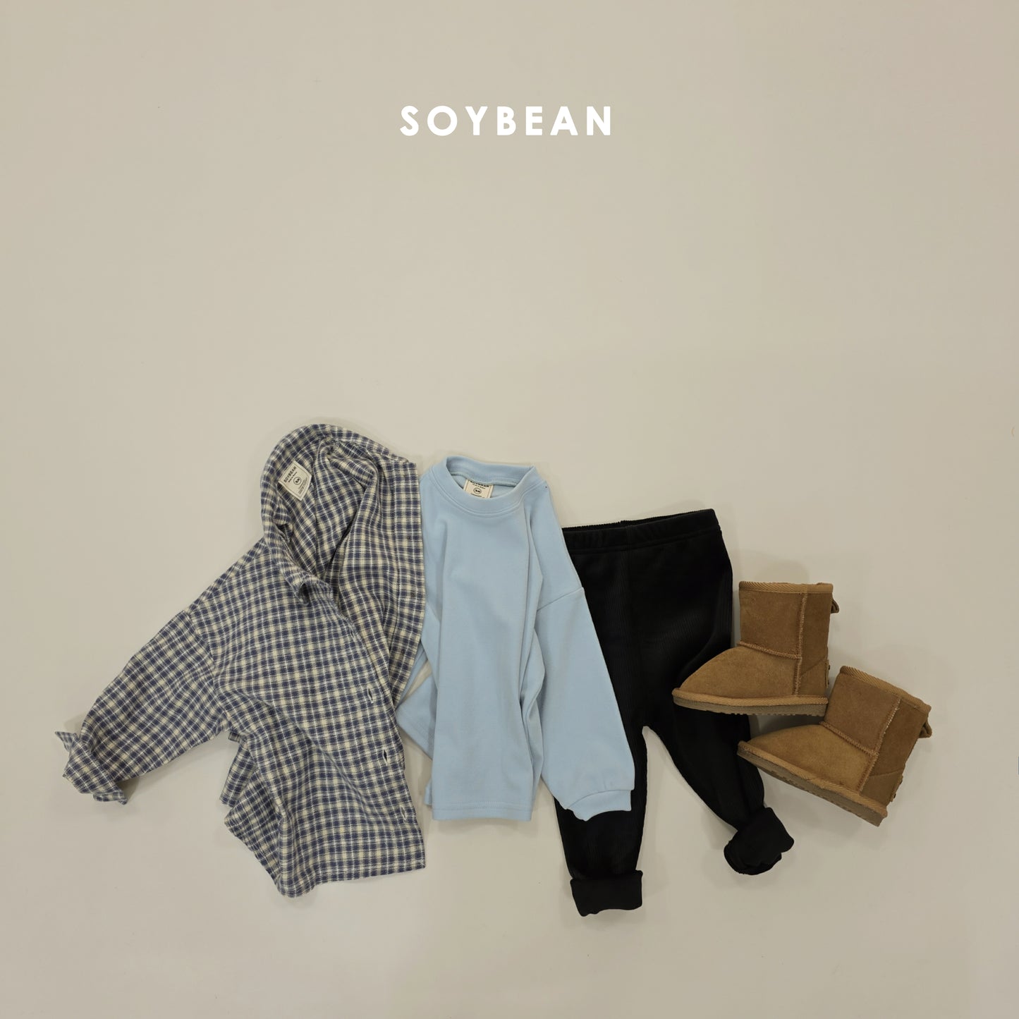 (Pre-order) Soybean Kids Winter - Daily Check Shirt 데일리체크남방 (2 Colors)