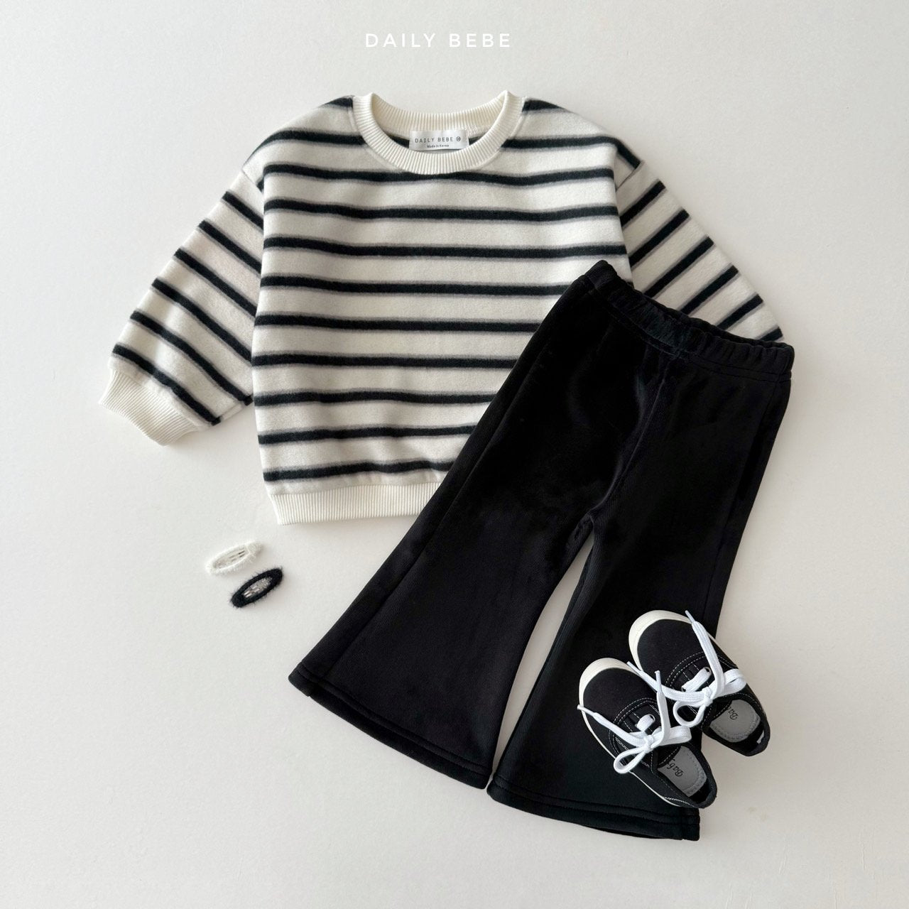 (Pre-order) Daily Bebe Winter - Kids’ Mink Bootcut Pants 밍크 부츠컷팬츠 (3 Colors)