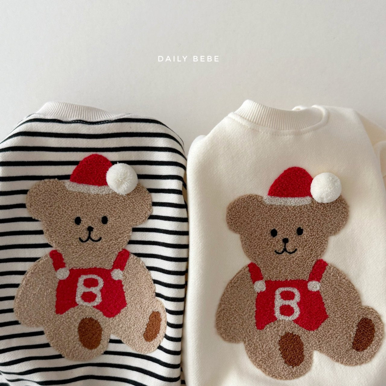 (Pre-order) Daily Bebe Winter - Kids' Baby Bear Sweatshirt 베베곰 맨투맨 (2 Colors)