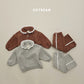 (Pre-order) Soybean Kids Winter - Collar Frill Fleece-Lined Top & Bottom Set 카라프릴양기모상하 (2 Colors)