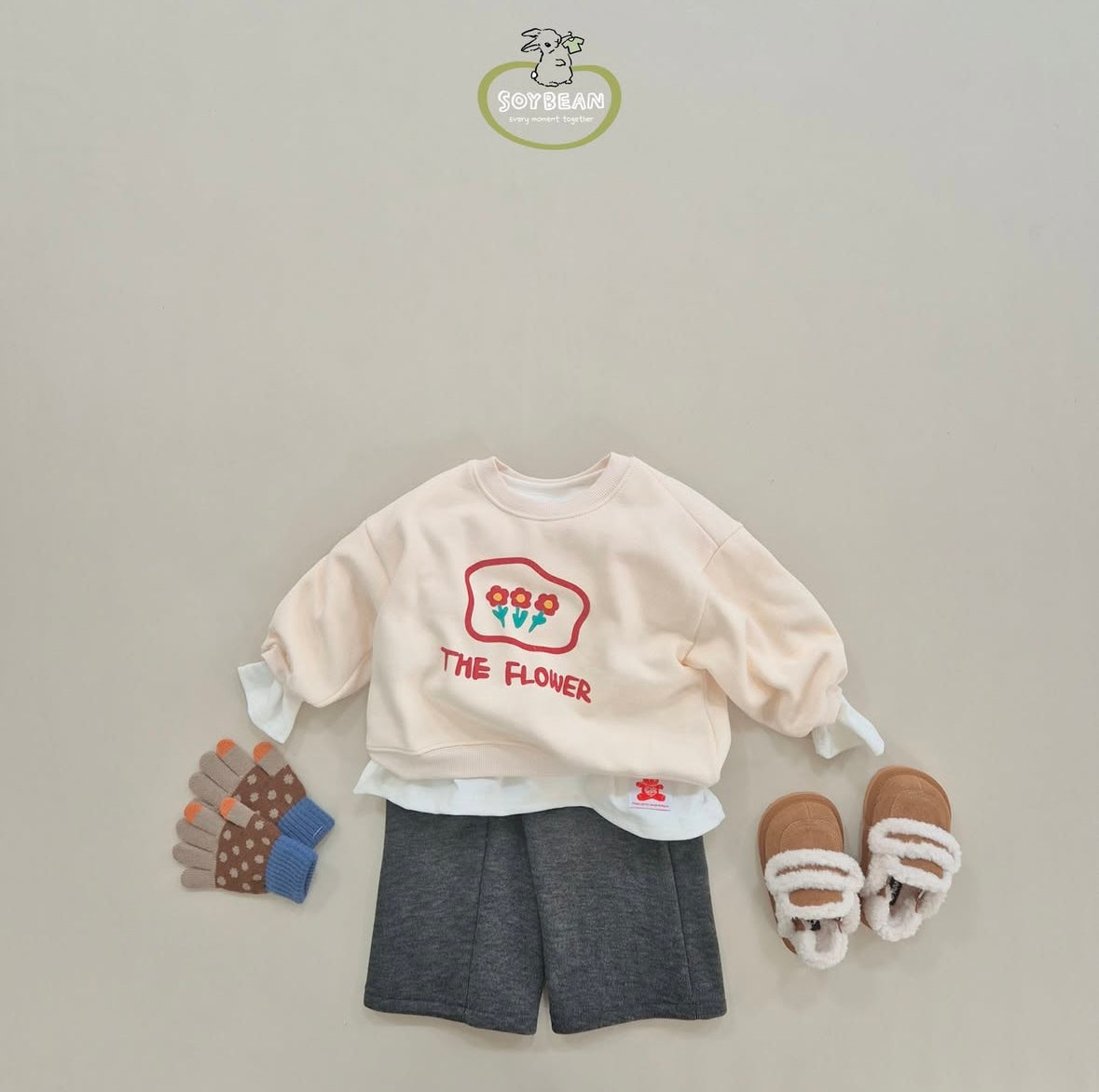 (Pre-order) Soybean Kids - Cozy Fleece-Lined Pants 코지플리스팬츠 (4 Colors)