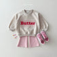 (Pre-order) Daily Bebe - Kids’ Butter Embroidered Sweatshirt 버터자수 맨투맨 (2 Colors)