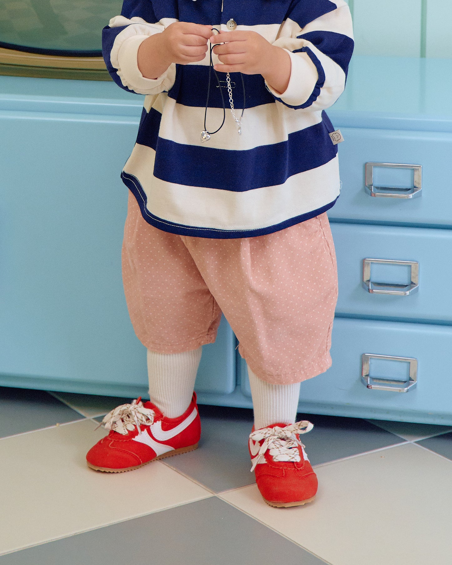 (Pre-order) OOTTBEBE Fall - Petite Dot Pumpkin Shorts - 쁘띠도트팬츠 (3 Colors)