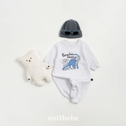 (Pre-order) OOTTBEBE - Dino Full Bodysuit 공룡전신슈트 (3 Colors)
