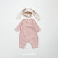 (Pre-order) OOTTBEBE - Buttercream Full Bodysuit Set (with Bonnet) 버터크림전신슈트 Set (보넷포함) (3 Colors)