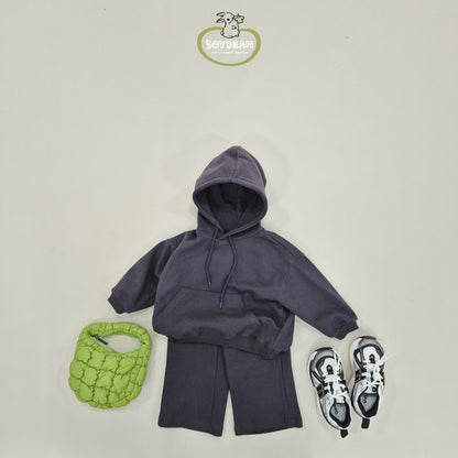 (Pre-order) Soybean Kids - Hoodie Wide Top & Bottom Set 후드와이드상하복 (5 Colors)