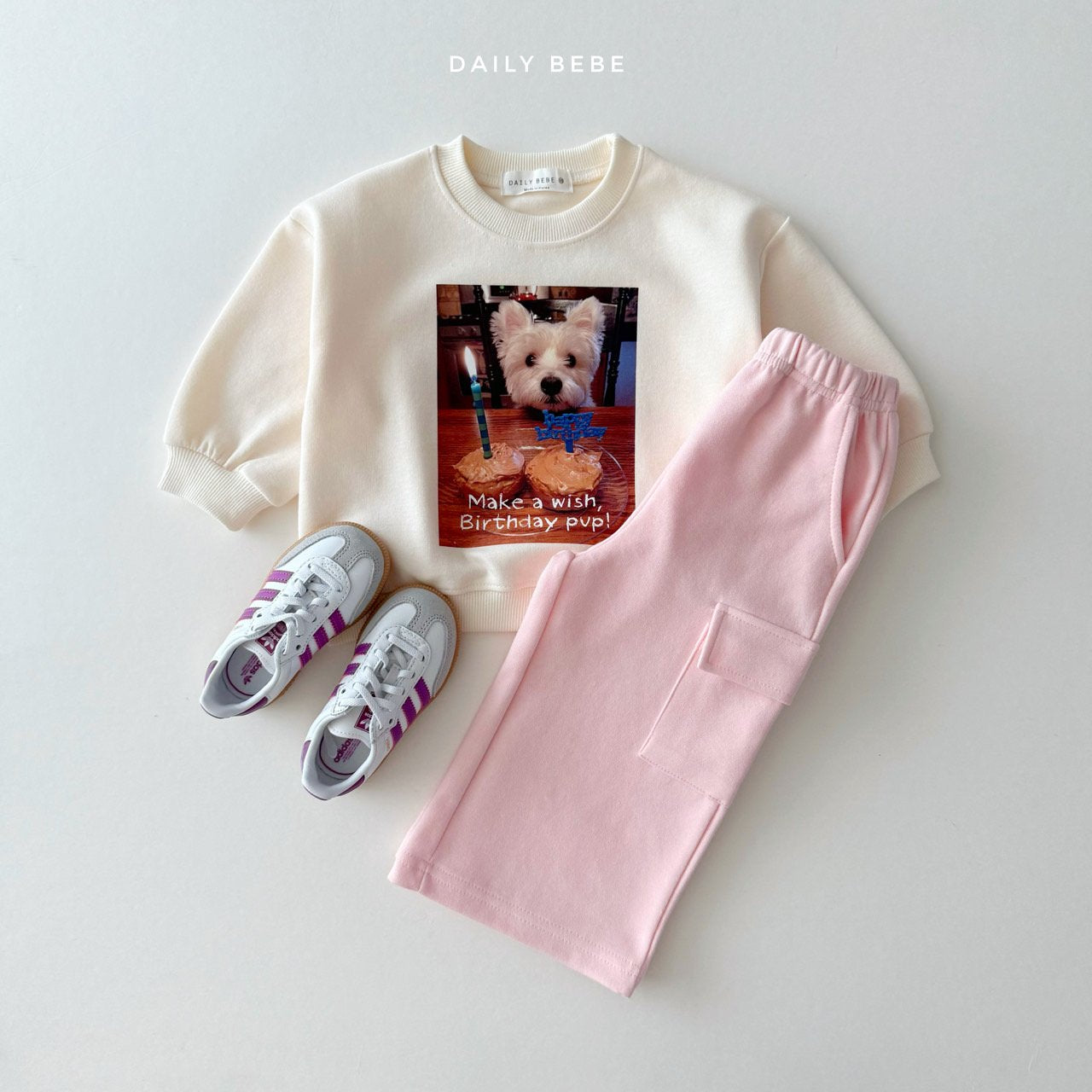 (Pre-order) Daily Bebe - Kids’ Cargo Wide Pants 카고와이드팬츠 (5 Colors)