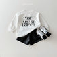(Pre-order) Daily Bebe - Kids’ Loved Tee 러브드티 (2 Colors)