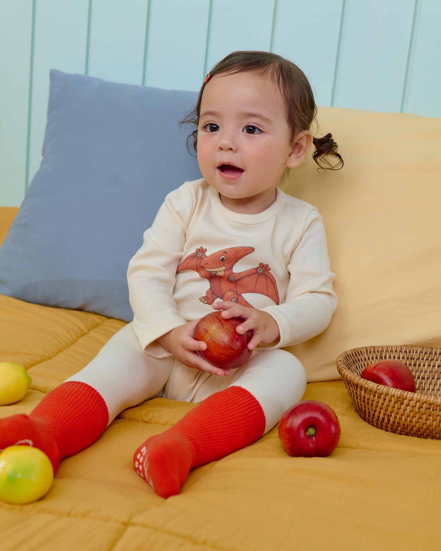 (Pre-order) OOTTBEBE Fall - Robot Dino Pajama Set 로봇공룡실내복 (5 Colors)