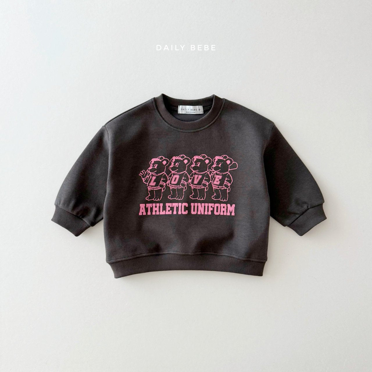 (Pre-order) Daily Bebe - Kids’ Four Bear Top & Bottom Set 곰네마리 상하세트 (2 Colors)
