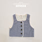 (Pre-order) Soybean Kids - Little Lace Vest 꼬마레이스조끼 (2 Colors)