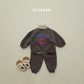 (Pre-order) Soybean Kids Winter - America Fleece-Lined Top & Bottom Set 아메리카양기모상하 (2 Colors)