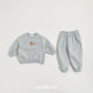 (Pre-order) OOTTBEBE Winter - Cozy Bear Top & Bottom Set 쿨쿨베어상하복 (2 Colors)