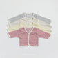 (Pre-order) OOTTBEBE Summer- Pale Striped Cardigan Set (Tee + Cardigan) 페일단가라가디건Set (티셔츠+가디건) (4 Colors)