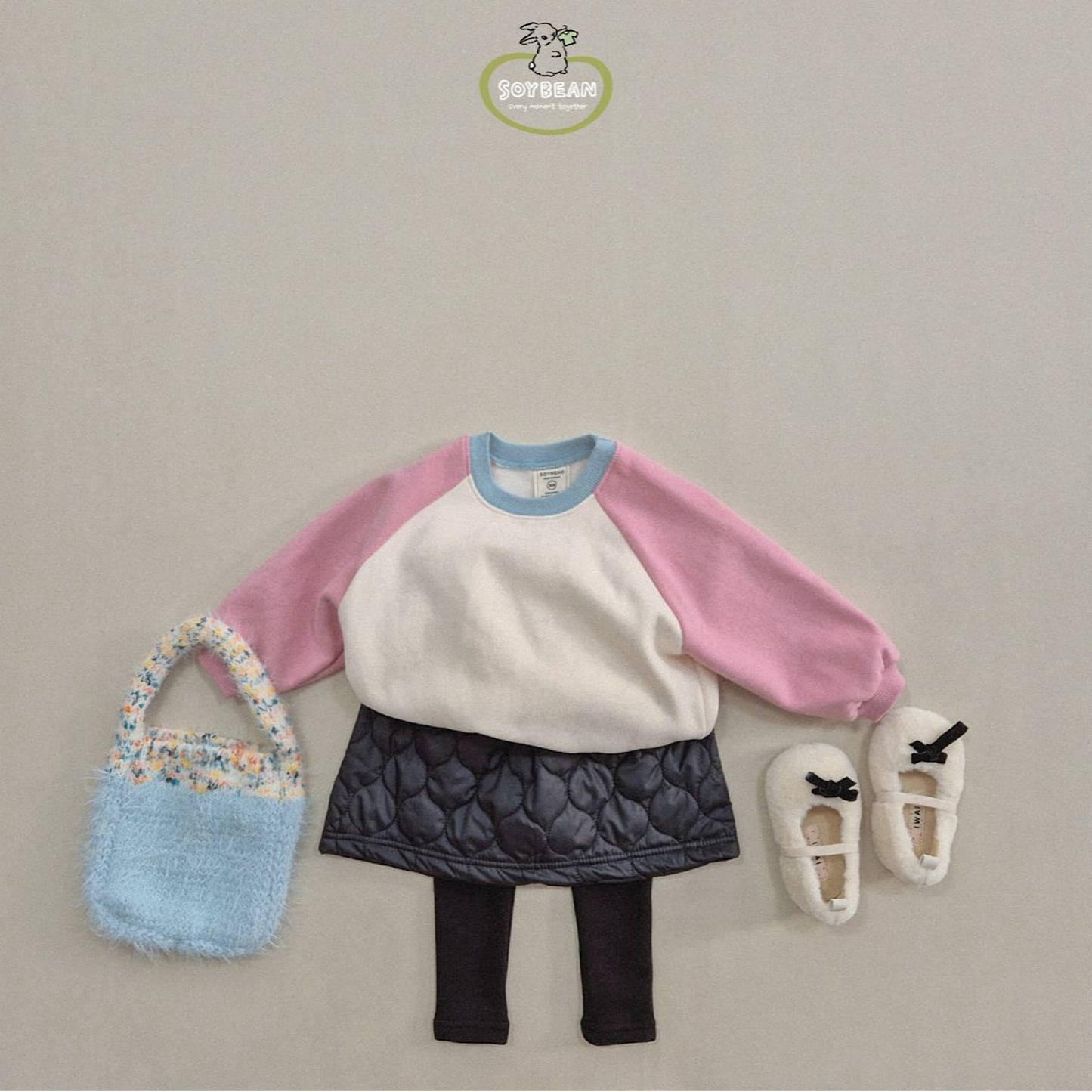 (Pre-order) Soybean Kids - Quilted Puffer Skirt 패딩스커트 (2 Colors)