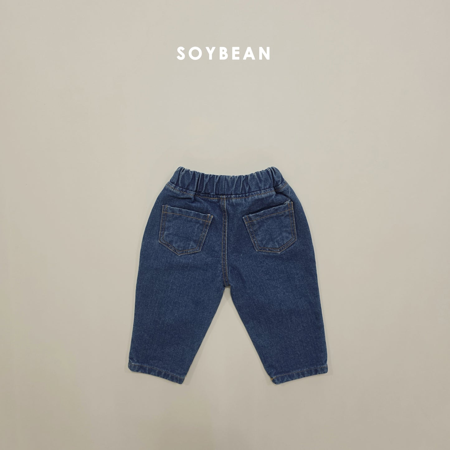 (Pre-order) Soybean Kids Winter - Cozy Tapered Fleece-Lined Denim Pants 포근테이퍼드데님팬츠 (2 Colors)