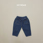 (Pre-order) Soybean Kids Winter - Cozy Tapered Fleece-Lined Denim Pants 포근테이퍼드데님팬츠 (2 Colors)