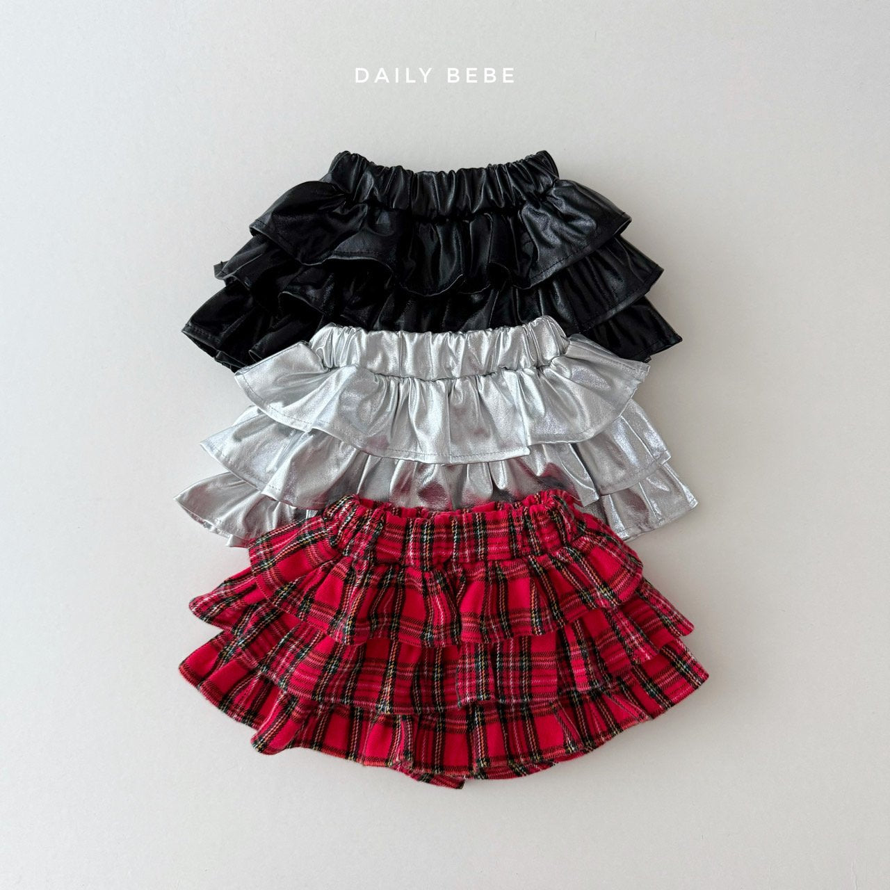 (Pre-order) Daily Bebe - Kids’ Ruffle Skirt 캉캉치마 (3 Colors)