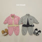 (Pre-order) Soybean Kids Winter - Zip-Up Cargo Fleece-Lined Top & Bottom Set 집업카고상하복 (2 Colors)