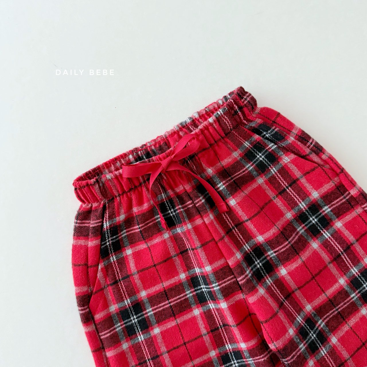 (Pre-order) Daily Bebe Winter - Kids' Merry Check Pants 메리 체크팬츠 (2 Colors)