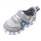 (Pre-order) KoongsKoongs Kids’ Bread LED Light-up Sneakers (Pale Blue)