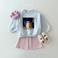(Pre-order) Daily Bebe Winter - Kids' Santa Kitty Graphic Sweatshirt 산타냥이 맨투맨