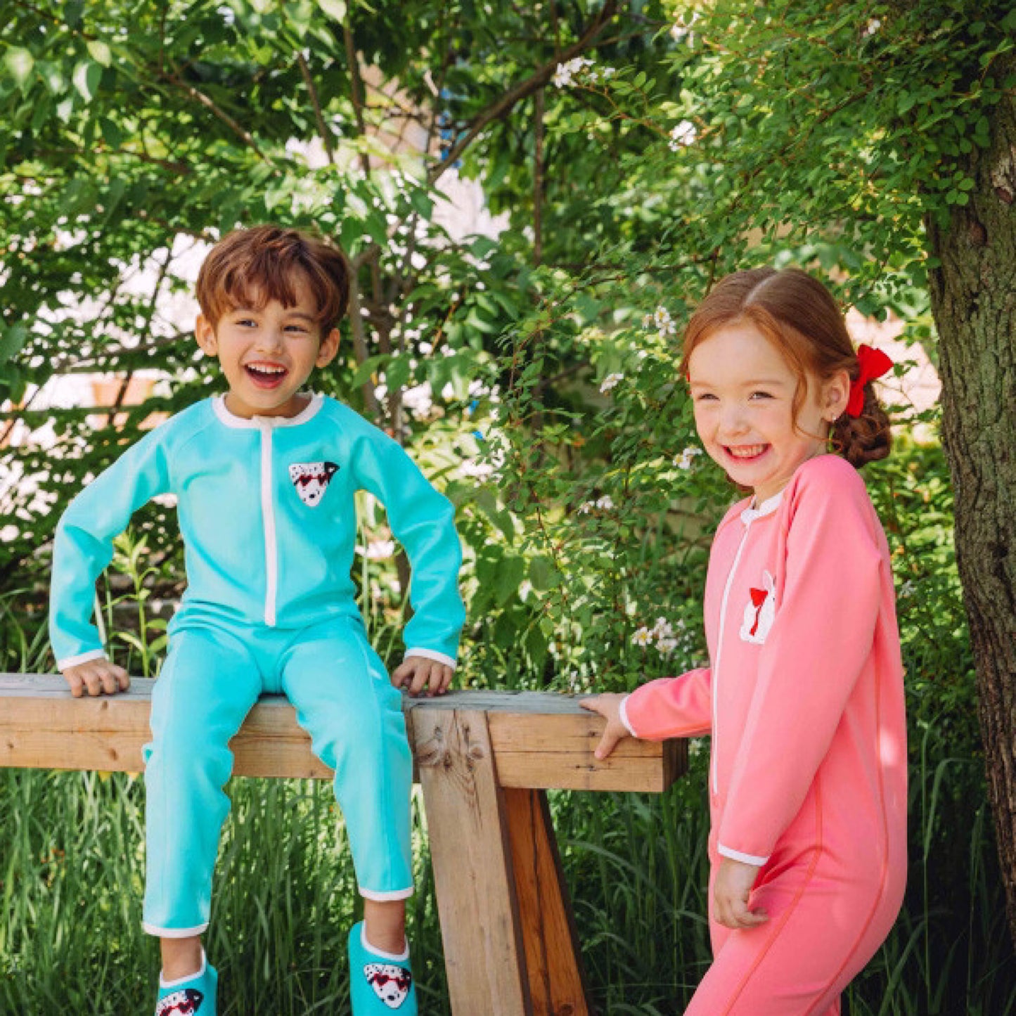 (Pre-order) KoongsKoongs Kids’ Premium Tok Tok Warm All-in-One Rash Guard (Dalmatian)