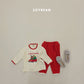 (Pre-order) Soybean Kids Winter - Merry Mongle Loose Pajama Set 메리몽글루즈실내복 (2 Colors)