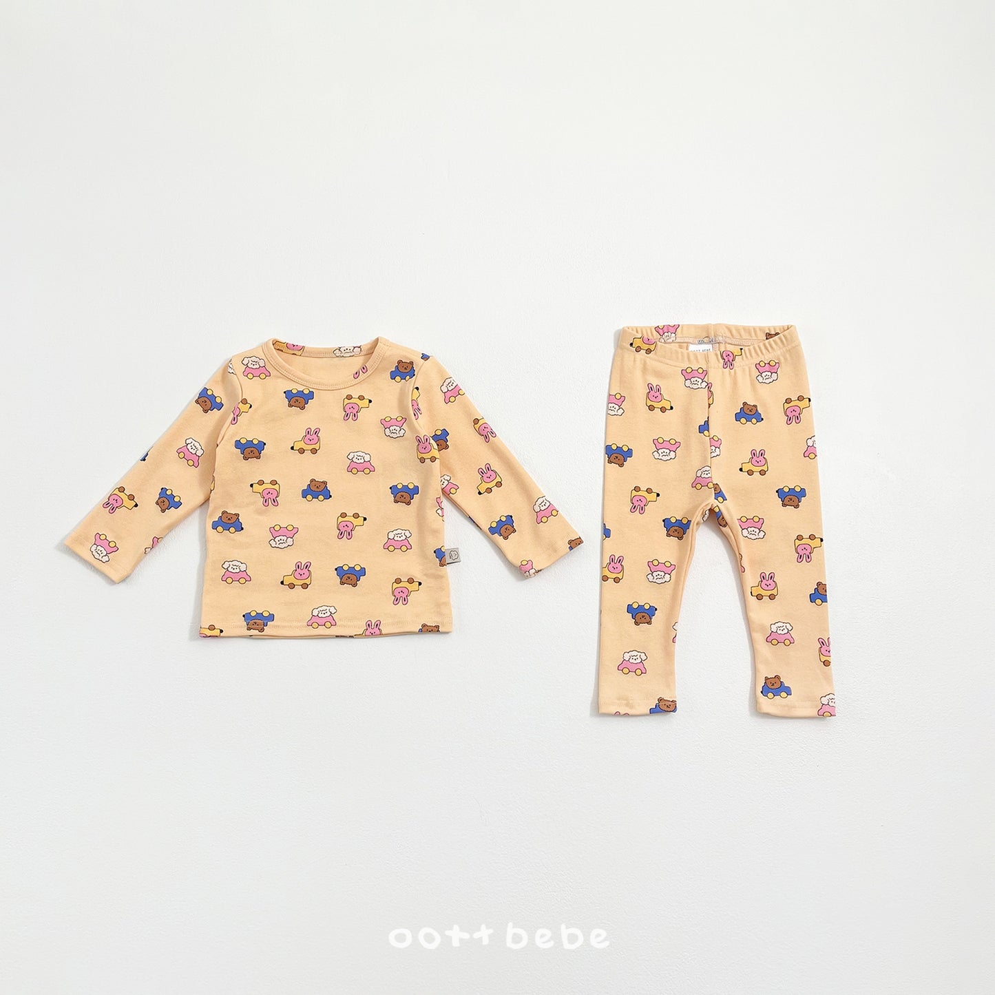 (Pre-order) OOTTBEBE Spring - Picnic Cotton Pajama Set 나들이실내복 (4 Colors)