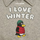 (Pre-order) Soybean Kids Winter - Cozy Penguin Collar Fleece-Lined Top & Bottom Set 포근펭귄카라상하복 (2 Colors)