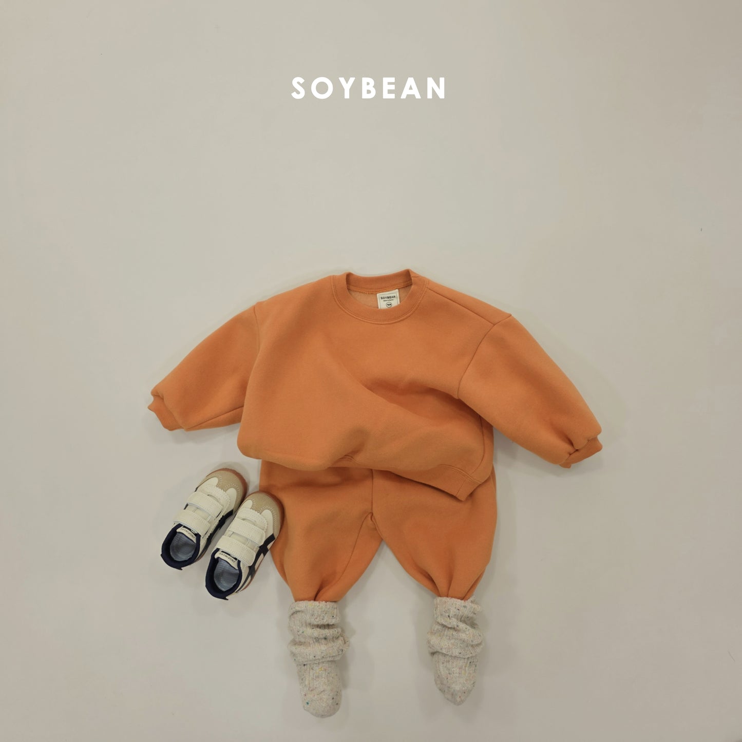 (Pre-order) Soybean Kids Winter - Junior Soybean Kids Winter - Junior Fleece-Lined Lollipop Top & Bottom Set 주니어 양기모롤리팝상하복 (16 Colors)