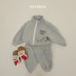 (Pre-order) Soybean Kids Winter - Zip-Up Cargo Fleece-Lined Top & Bottom Set 집업카고상하복 (2 Colors)